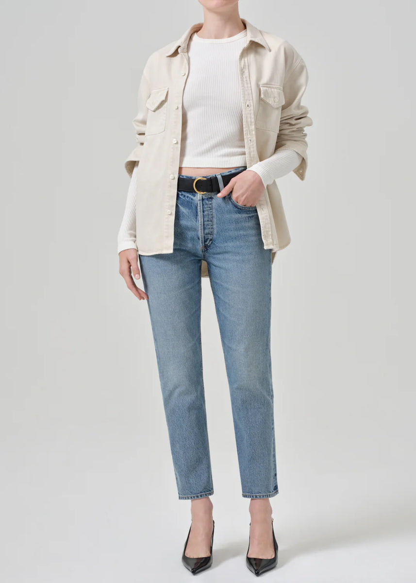 Charlotte High Rise Wide Leg With Raw Hem